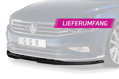 Spoiler pod přední nárazník CSR CUP - VW Passat B8 (Typ 3G) černý matný