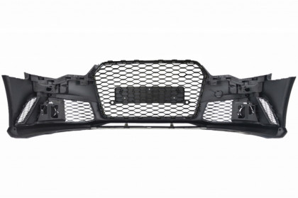 Přední nárazník pro AUDI A6 C7 4G (2011-2015) RS6 Design s maskou v černém lesku