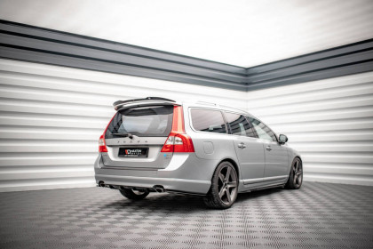 Prodloužení spoileru V.1 Volvo V70 Mk3 černý lesklý plast
