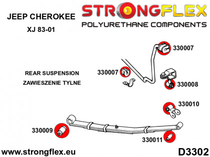 330008A: Tuleja łącznika stabilizatora tylnego SPORT