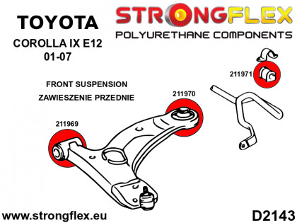 211971A: Tuleja stabilizatora przedniego SPORT