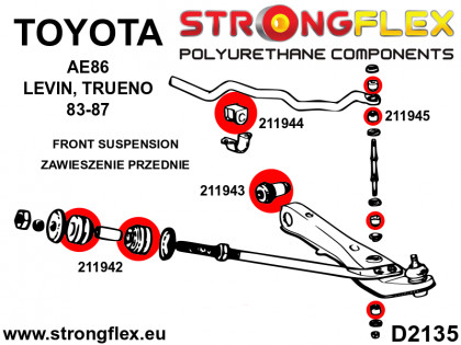 211945A: Tuleja łącznika stabilizatora przedniego i tylnego SPORT