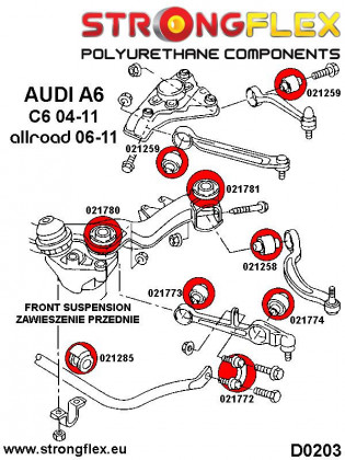 021781B: Tuleja belki przedniej - tylna