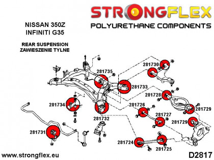 281731A: Tuleja stabilizatora tylnego SPORT
