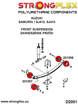 201557A: Tuleja wieszaka resora SPORT