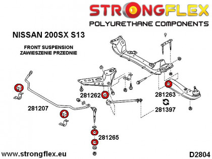 281263A: Tuleja wahacza przedniego dolnego 34mm SPORT
