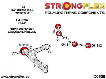 061311A: Tuleja stabilizatora przedniego SPORT