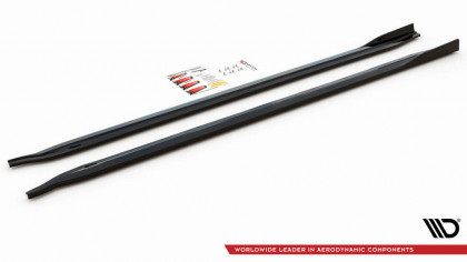 Prahové lišty V.2 BMW M3 G80 černý lesklý plast