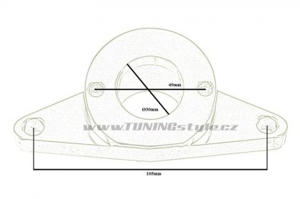 Adaptér k Blow off ventilu WRX Blitz type