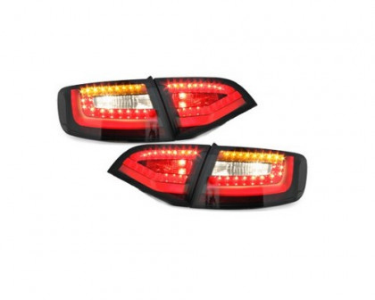 Zadní světla LED, s LED dynamickým blinkrem pro AUDI A4 B8 8K 09-13 avant černá kouřová