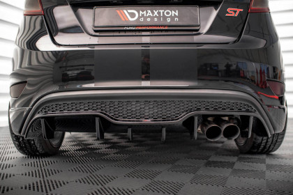 Difuzor zadního nárazníku Ford Fiesta ST (5 door version) Mk7 Facelift carbon look