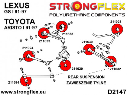 211633A: Tuleja wahacza tylnego górnego SPORT