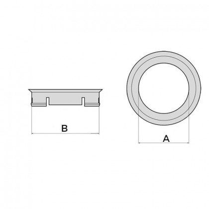 Středící - vymezovací kroužek 71.6-66.6