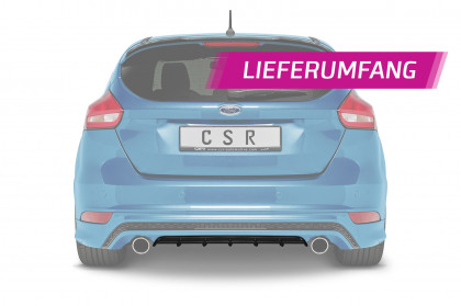 Spoiler pod zadní nárazník, difuzor CSR - Ford Focus MK3 ST-Line černý matný
