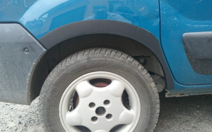 Plastové lemy blatníků Nissan Kubistar I 3-dv. (1998-2008) 4ks