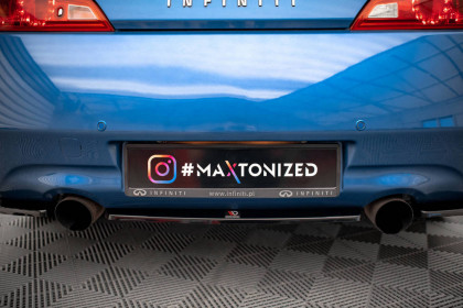 Spoiler zadního nárazníku Infiniti G37 Coupe černý lesklý plast