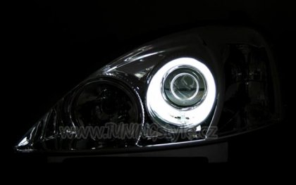 Přední světla Angel Eyes 1x CCFL Opel Corsa C 00-06 chrom