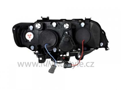 Přední světla angel eyes BMW X5 E53 99-03 chrom
