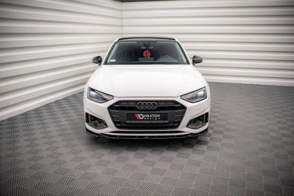 Spojler pod nárazník lipa V.2 Audi A4 B9 Facelift černý lesklý plast