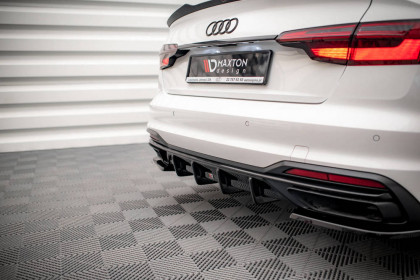 Spoiler zadního nárazníku Audi A4 B9 Facelift carbon look