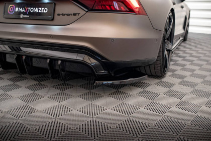 Splittery zadní boční V.2 Audi e-Tron GT / RS GT Mk1 černý lesklý plast