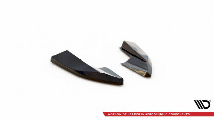 Splittery zadní boční V.2 Audi e-Tron GT / RS GT Mk1 černý lesklý plast