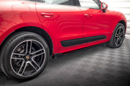 Prahové lišty Porsche Macan Mk1 Facelift carbon look