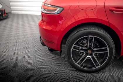 Splittery zadní boční Porsche Macan Mk1 Facelift carbon look