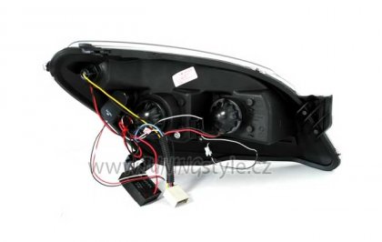 Přední světla Devil Eyes Opel Astra H 04-07  černá LED blinkr