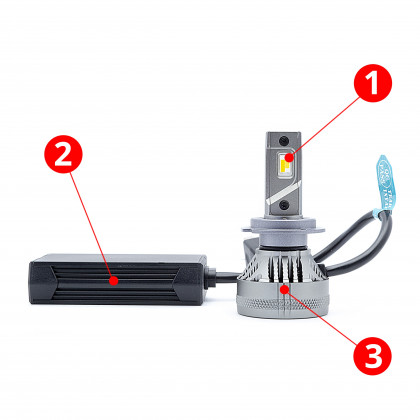 EPLH66 SMART AI BT LED H7 CANBUS with DRL