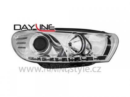 Přední světla Devil Eyes VW Scirocco 08- chrom