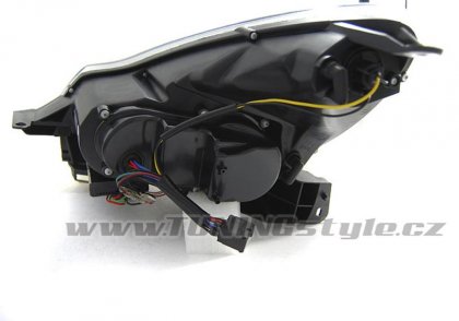 Přední světla s LED denními světly Opel Corsa D 11-14 chromová