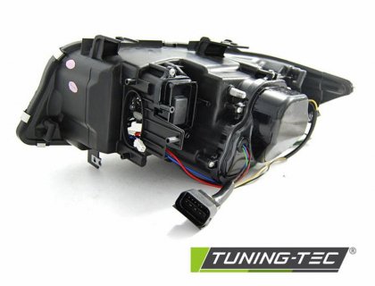 Přední světla xenon D1S 3D LED angel eyes BMW E90/E91 05-08 černá