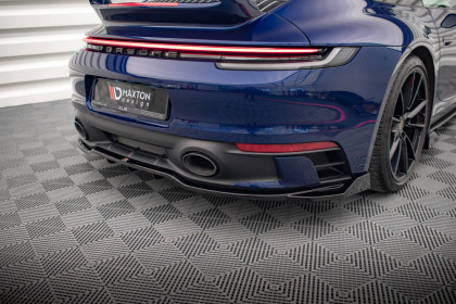 Spoiler zadního nárazníku V.2 Porsche 911 Carrera Aero 992 černý lesklý plast