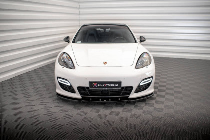 Spojler pod nárazník lipa V.1 Porsche Panamera Turbo 970 černý lesklý plast