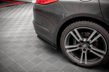 Splittery zadní boční Porsche Panamera / Panamera Diesel 970 černý lesklý plast