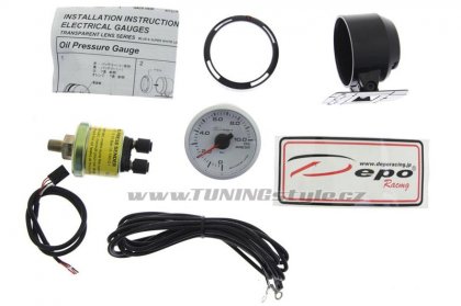 Přídavný budík DEPO WBL 52mm - tlak oleje