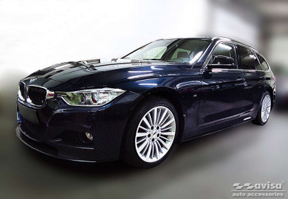 Nerezová ochranná lišta zadního nárazníku BMW 3 / F31 TOURING 2012- černá