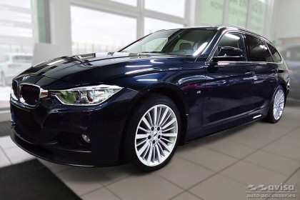 Nerezová ochranná lišta zadního nárazníku BMW 3 / F31 TOURING 2012- Strong edition - stříbrná