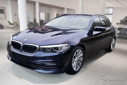 Nerezová ochranná lišta zadního nárazníku BMW 5 G31 Touring (Kombi) 2017-2020 Strong edition - černá