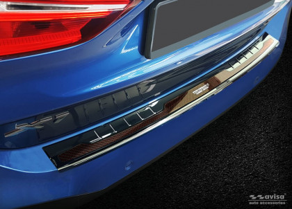 Ochranná lišta zadního nárazníku - PERFORMANCE CARBON EDITION - BMW  X1 F48  2015-2019  černá/červený karbon