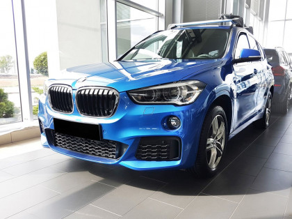 Ochranná lišta zadního nárazníku - PERFORMANCE CARBON EDITION - BMW  X1 F48  2015-2019  černá/červený karbon