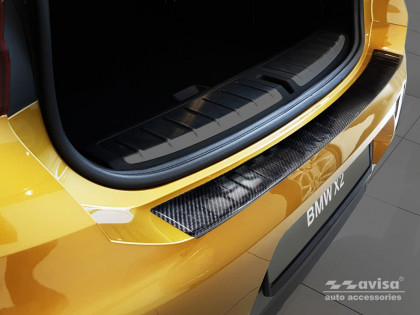 Ochranná lišta zadního nárazníku BMW X2 F39 M-paket 2018- karbonová