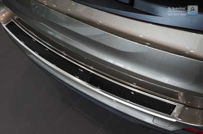 Ochranná lišta zadního nárazníku - CARBON EDITION - BMW  X5 F15  2013-  stříbrná / černý karbon