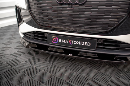Spojler pod nárazník lipa V.1 Audi Q4 e-tron Sportback Mk1 carbon look
