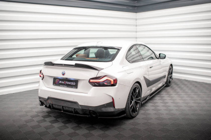 Splittery zadní boční V.2 BMW 2 Coupe M-Pack G42 černý lesklý plast