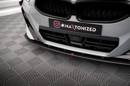 Street pro spojler pod nárazník lipa BMW 2 Coupe M-Pack / M240i G42 černo-červený