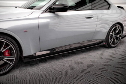 Prahové lišty Street pro + flaps BMW 2 Coupe M-Pack / M240i G42 černo-červené
