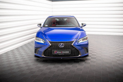 Spojler pod nárazník lipa V.1 Lexus ES F Sport Mk7 černý lesklý plast