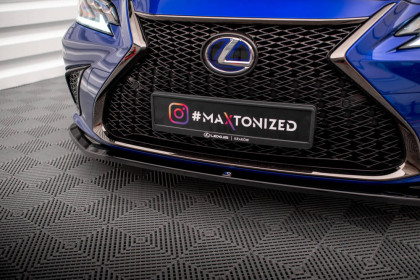 Spojler pod nárazník lipa V.1 Lexus ES F Sport Mk7 černý lesklý plast